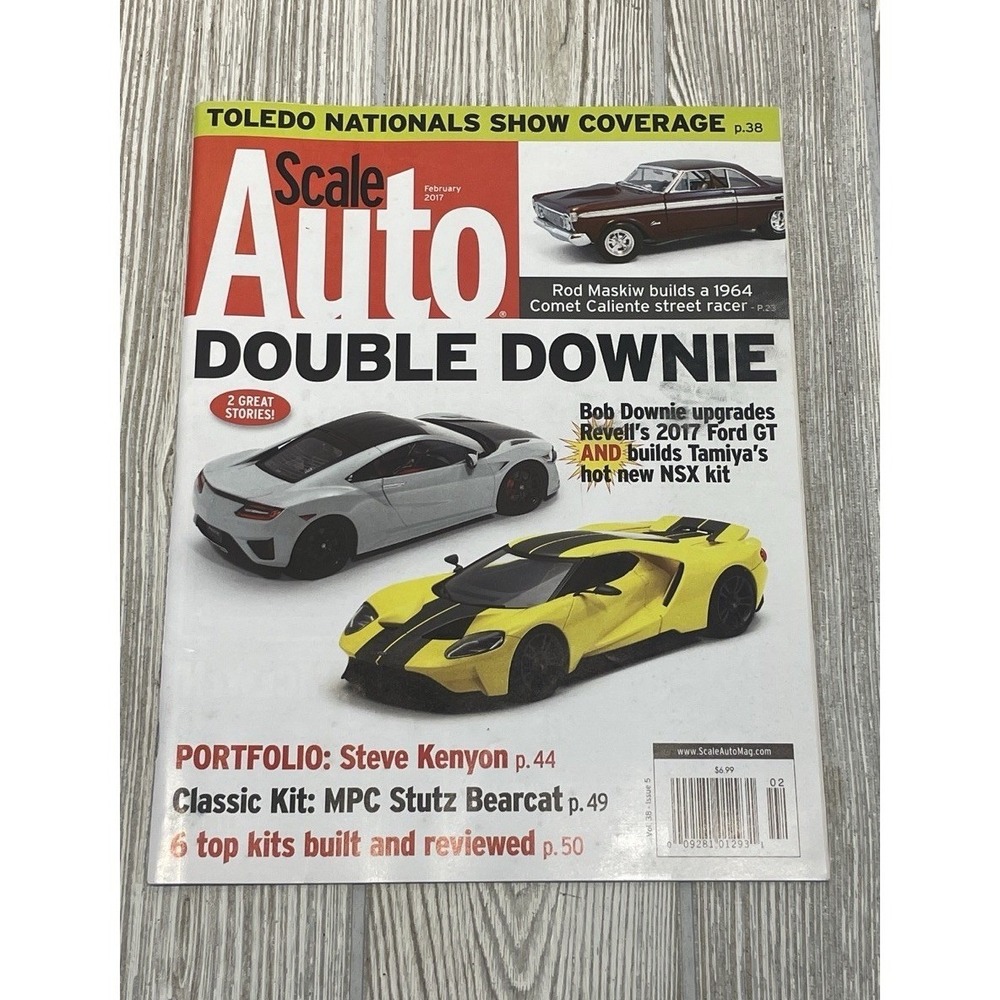 Scale Auto Magazine February 2017 Vol 38 No 5 Ford GT Tamiya NSX 1964 Comet